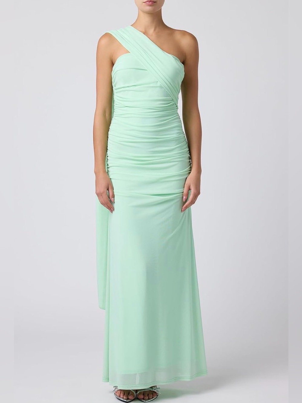Lulus Tara Scarf Mesh Maxi Dress - Picture 2 of 4
